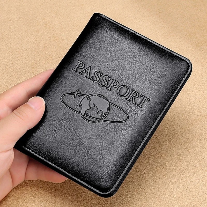Travel Accessories Rfid - Unisexowa skórzana okładka na paszport RFID