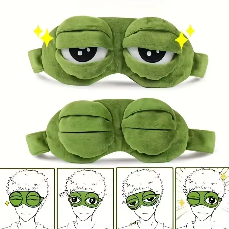 Travel Accessories Usa - Maska na oczy w kształcie żaby,