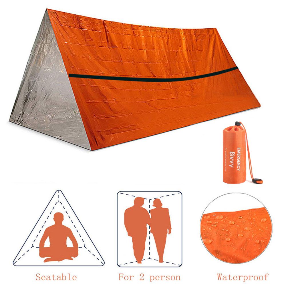First Aid Travel Kit - 2-osobowy schron awaryjny Bivy zestaw namiotów