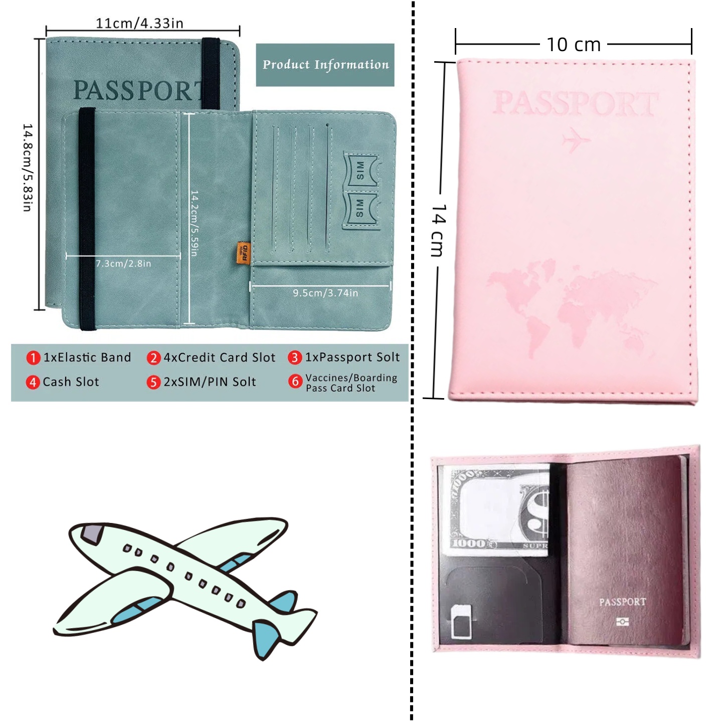 Travel Accessories Rfid - Vintage etui na paszport RFID dla