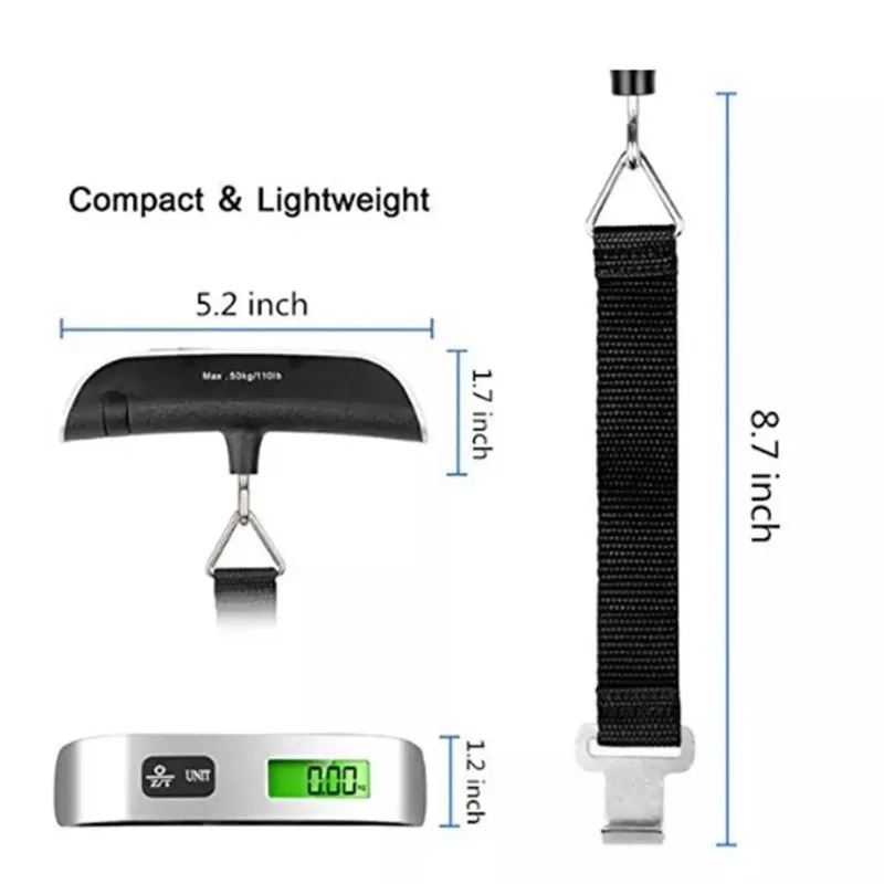 Cyfrowa waga bagażowa 110lbs/5 – Luggage Scale Hanging recenzja i cena