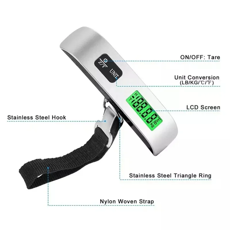 Cyfrowa waga bagażowa 110lbs/5 – Luggage Scale Hanging recenzja i cena